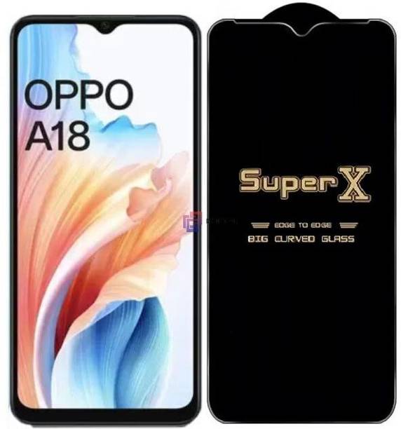 Resolute Edge To Edge Tempered Glass for Oppo A18, DelhiGear Glass, Screen Protector, Tempered Glass, Screen Guard, Mobile Glass