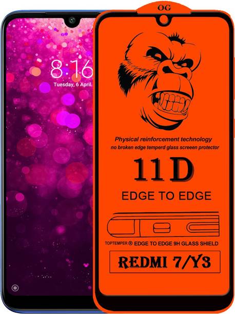 TOPTEMPER Edge To Edge Tempered Glass for REDMI Y3