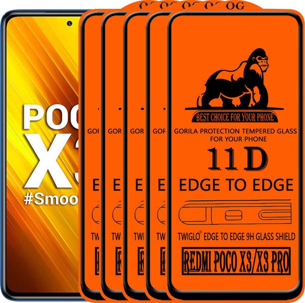 TWIGLO Edge To Edge Tempered Glass for REDMI POCO X3