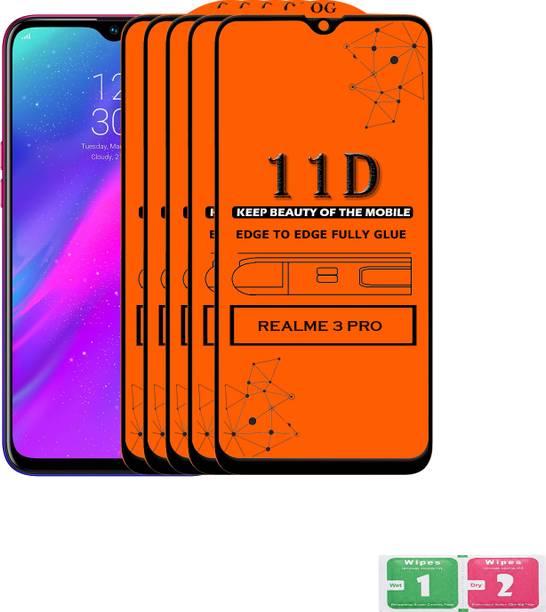 ANILUQ Edge To Edge Tempered Glass for REALME 3 PRO