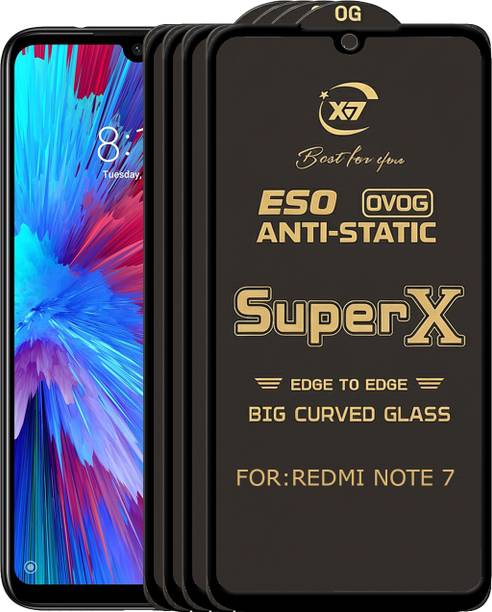 ANILUQ Edge To Edge Tempered Glass for REDMI NOTE 7