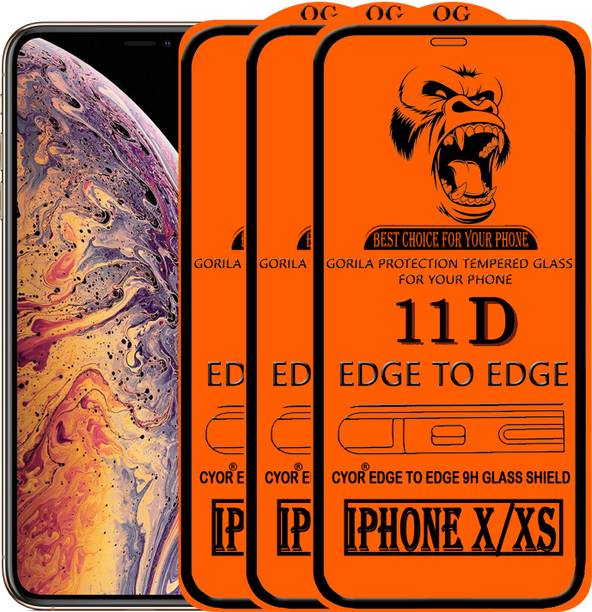 CYOR Edge To Edge Tempered Glass for Apple iPhone X