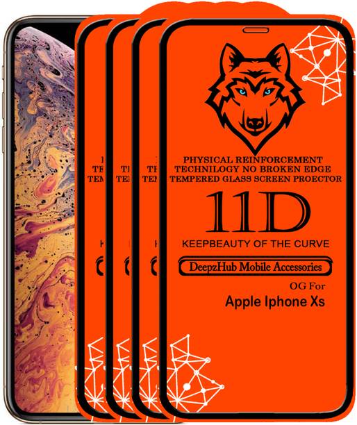 DeepzHub Edge To Edge Tempered Glass for Apple iPhone XS
