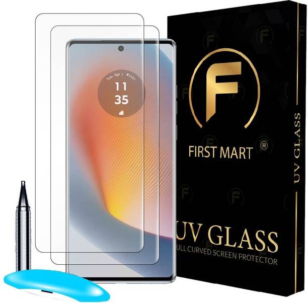 FIRST MART Edge To Edge Tempered Glass for Motorola G96...