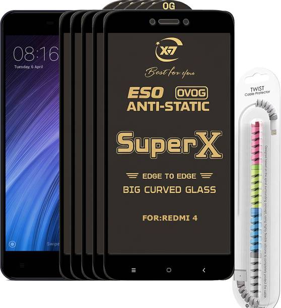 TWIGLO Edge To Edge Tempered Glass for Mi Redmi 4