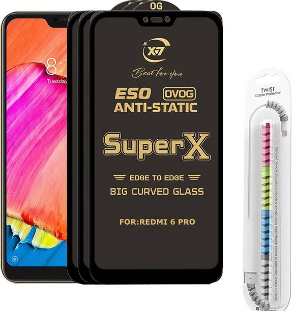 TWIGLO Edge To Edge Tempered Glass for Mi Redmi 6 pro