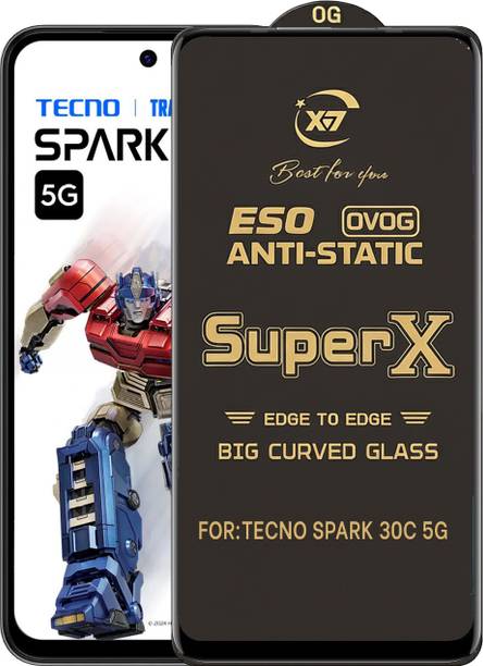 ANILUQ Edge To Edge Tempered Glass for TECNO SPARK 30C 5G
