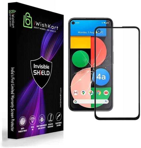 iWishKart Edge To Edge Tempered Glass for Pixel 4a 5G, For 4a 5G Only, Military grade Edge to Edge Premium gorilla glass with Self Installation Guide - Wet & Dry wipes, Dust Absorber [With Warranty], Google Pixel 4a 5G, Pixel4a 5g / 4a5g