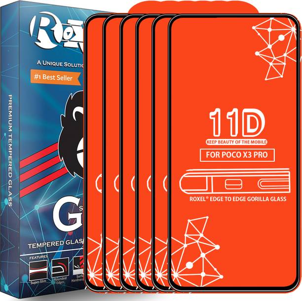 Roxel Edge To Edge Tempered Glass for Poco X3 Pro
