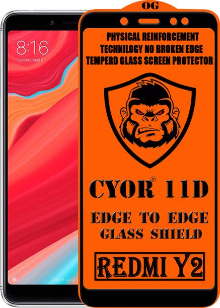 CYOR Edge To Edge Tempered Glass for Mi Redmi Y2