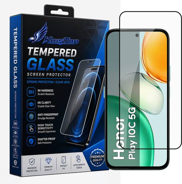 KOISTON Edge To Edge Tempered Glass for | Screen Guard Protector | 9H Hardness | Edge to Edge | Full Coverage | Case Friendly, Honor Play 10C 5G