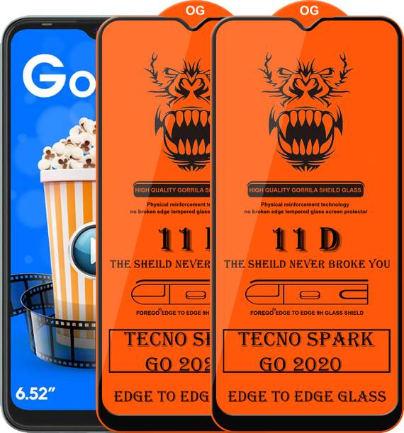 Forego Edge To Edge Tempered Glass for Tecno Spark Go 2020