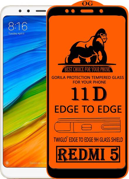 TWIGLO Edge To Edge Tempered Glass for Mi Redmi 5