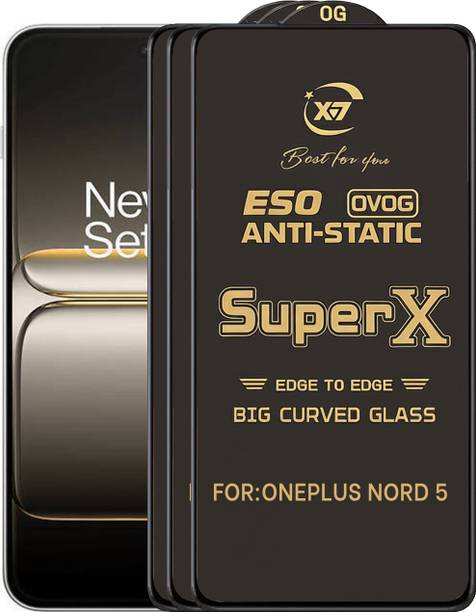 ANILUQ Edge To Edge Tempered Glass for ONEPLUS NORD 5