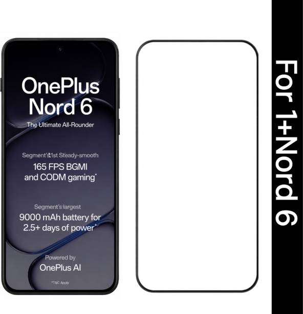 Evaton Edge To Edge Tempered Glass for OnePlus Nord 6 Screen Guard