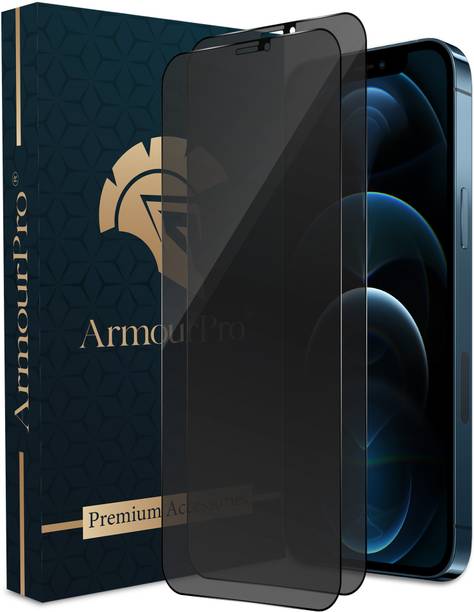 ArmourPro Edge To Edge Tempered Glass for iPhone 12 Pro, Apple iPhone 12, (Matte Privacy Anti Spy Protection)