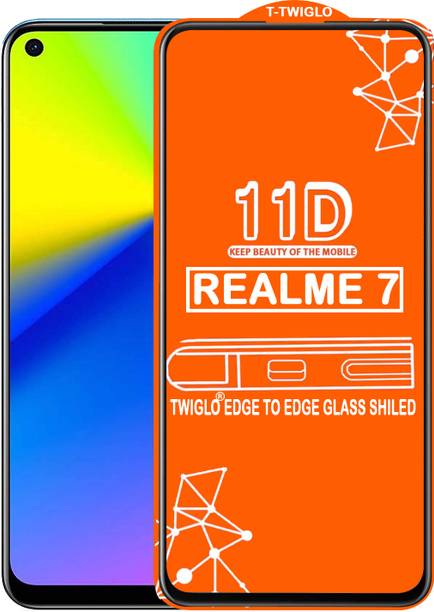 TWIGLO Edge To Edge Tempered Glass for REALME 7