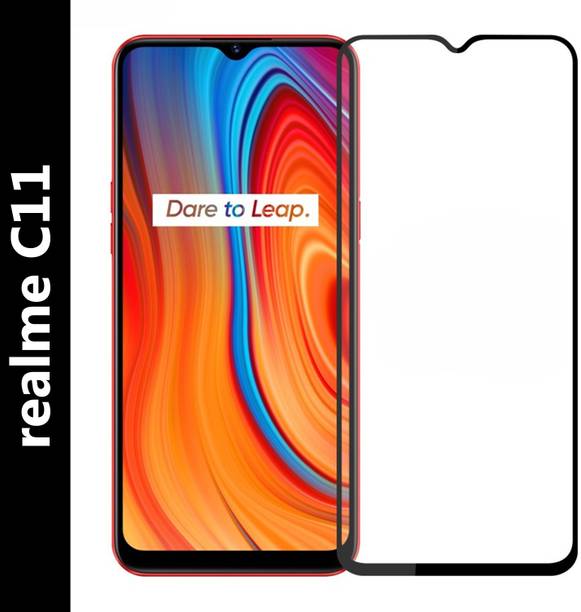 ADI Creations Edge To Edge Tempered Glass for realme C11