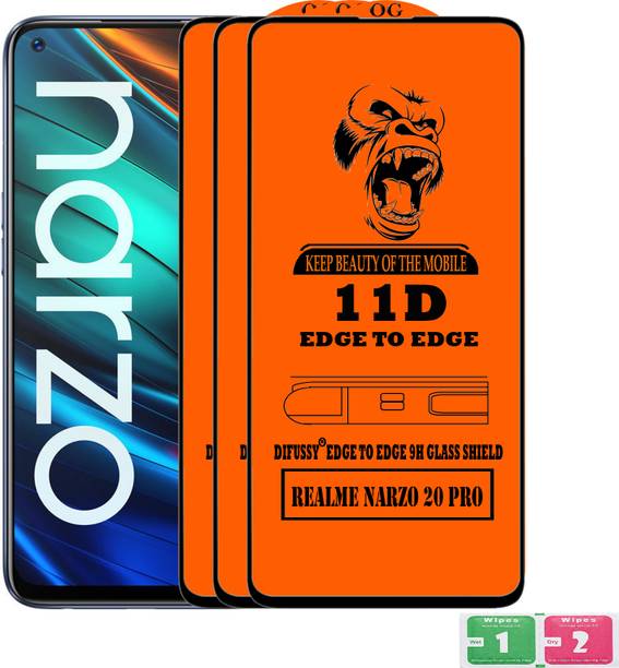 Difussy Edge To Edge Tempered Glass for REALME NARZO 20 PRO