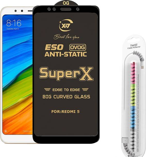 TWIGLO Edge To Edge Tempered Glass for Mi Redmi 5