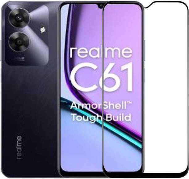 EITANSHA CREATION Edge To Edge Tempered Glass for Realme C51, Realme C53, Realme C61, Realme C63