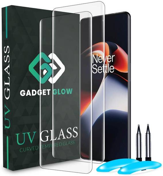 Gadget Glow Edge To Edge Tempered Glass for OnePlus 11R 5G, One Plus 11R 5G, 1+ 11R 5G, OnePlus 11R, OnePlus 11 5G, One Plus 11 5G, 1+ 11 5G, OnePlus 11, UV Curved Screen Protector with Easy Installation Kit