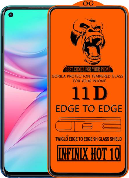 TWIGLO Edge To Edge Tempered Glass for INFINIX HOT 10