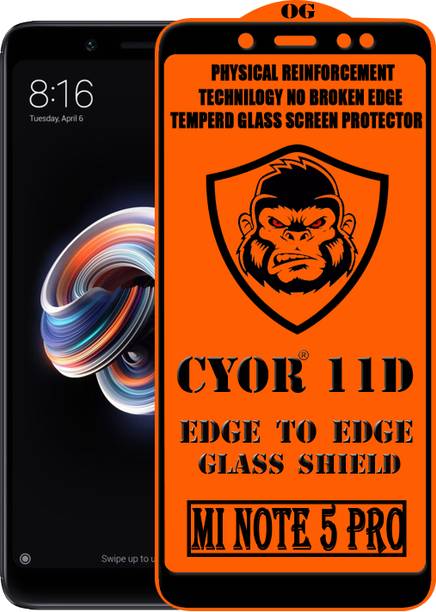 CYOR Edge To Edge Tempered Glass for Mi Redmi Note 5 Pro