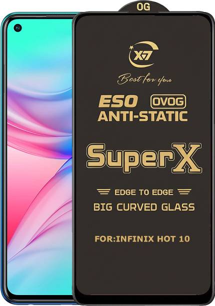 ANILUQ Edge To Edge Tempered Glass for INFINIX HOT 10