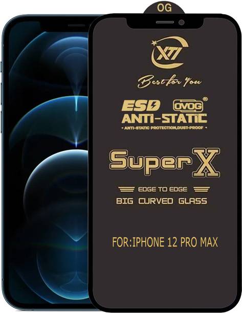 ANILUQ Edge To Edge Tempered Glass for IPHONE 12 PRO MAX
