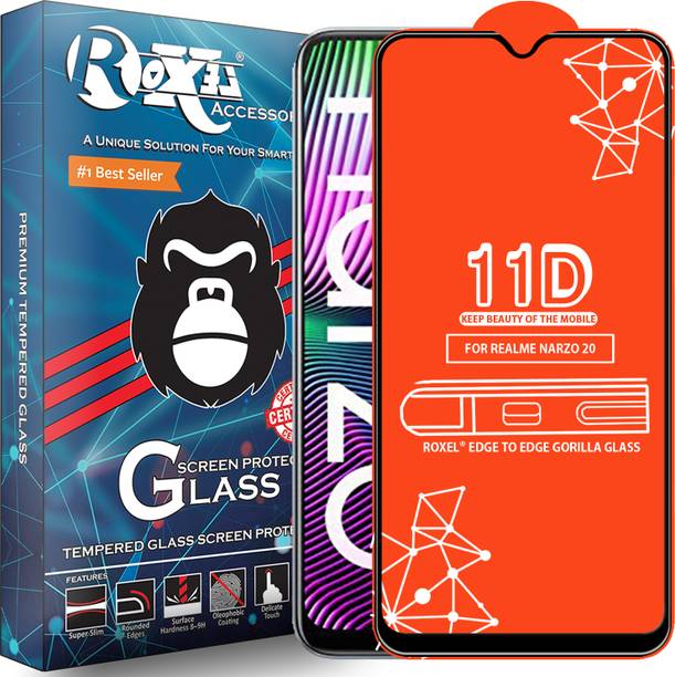Roxel Edge To Edge Tempered Glass for Realme Narzo 20
