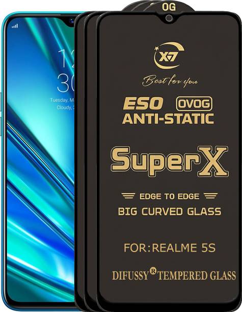Difussy Edge To Edge Tempered Glass for REALME 5S