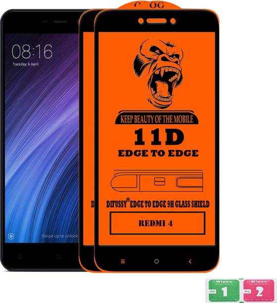 Difussy Edge To Edge Tempered Glass for Mi Redmi 4