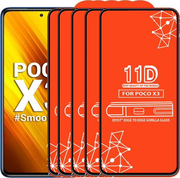 Qyist Edge To Edge Tempered Glass for Poco X3