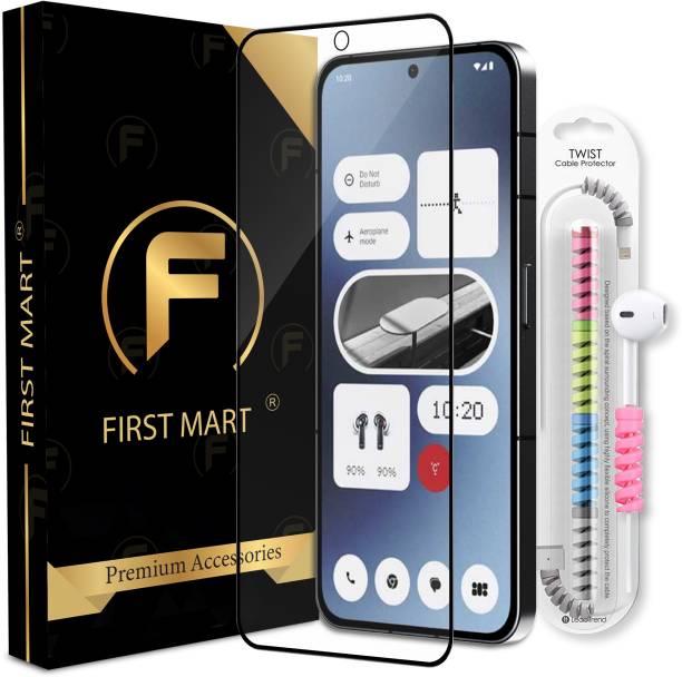 FIRST MART Edge To Edge Tempered Glass for Nothing Phone 2A 5G, Nothing 2A 5G, Nothing Phone 2A, Nothing Phone (2A), Nothing Phone (2A) 5G
