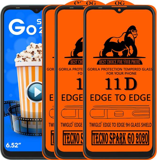 TWIGLO Edge To Edge Tempered Glass for TECNO SPARK GO 2020
