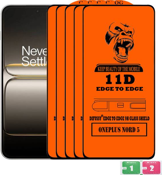 Difussy Edge To Edge Tempered Glass for ONEPLUS NORD 5