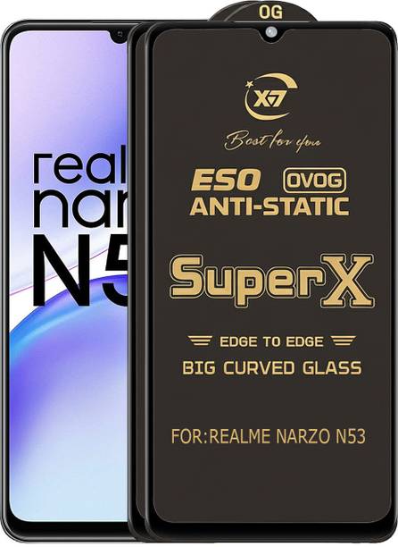 ANILUQ Edge To Edge Tempered Glass for REALME NARZO N53