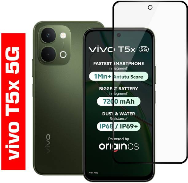 Gorilla Cases Edge To Edge Tempered Glass for Vivo T5X 5G