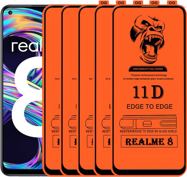 PFOAM Edge To Edge Tempered Glass for REALME 8