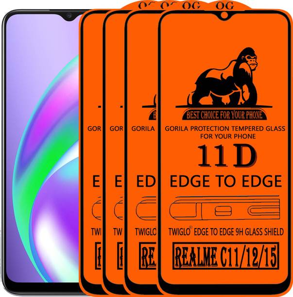 TWIGLO Edge To Edge Tempered Glass for REALME C12
