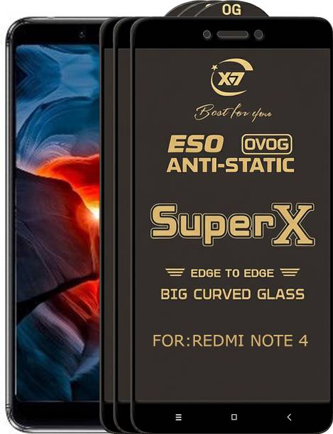 ANILUQ Edge To Edge Tempered Glass for Mi Redmi Note 4