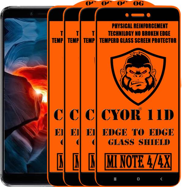 CYOR Edge To Edge Tempered Glass for Mi Redmi Note 4