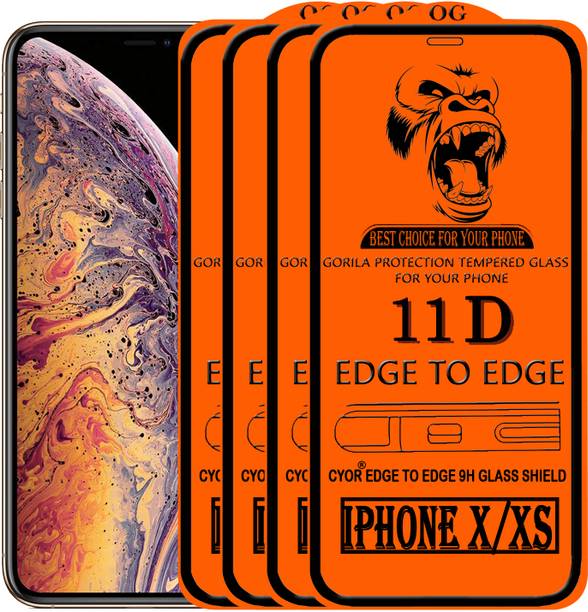 CYOR Edge To Edge Tempered Glass for Apple iPhone XS