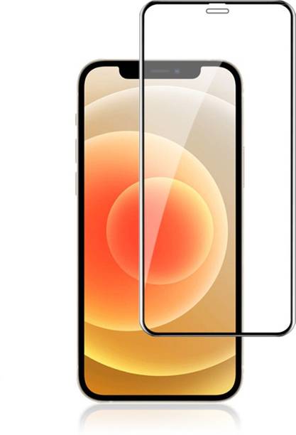 Infigo Edge To Edge Tempered Glass for Apple Iphone 12 Pro Max (Air-Bag Cushion at Edges Tempered Glass)