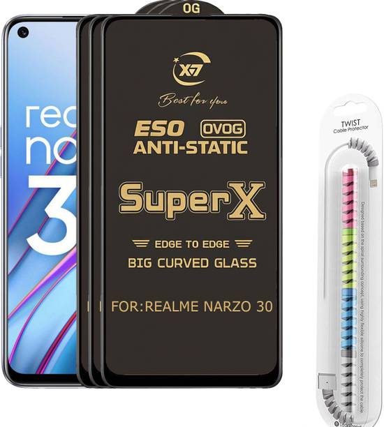 TWIGLO Edge To Edge Tempered Glass for REALME NARZO 30
