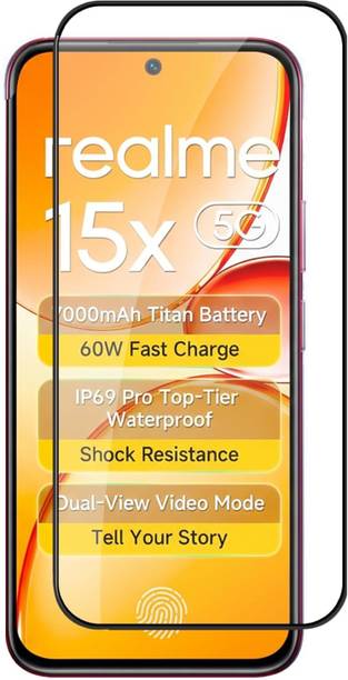 Gorilla Protection Edge To Edge Tempered Glass for Realme 15X