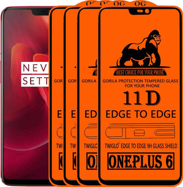 TWIGLO Edge To Edge Tempered Glass for OnePlus 6