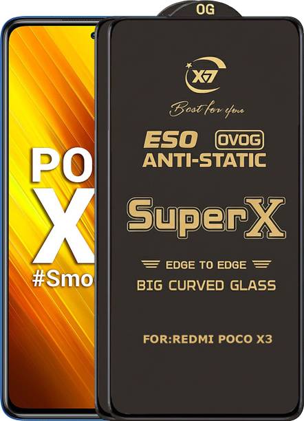 ANILUQ Edge To Edge Tempered Glass for REDMI POCO X3