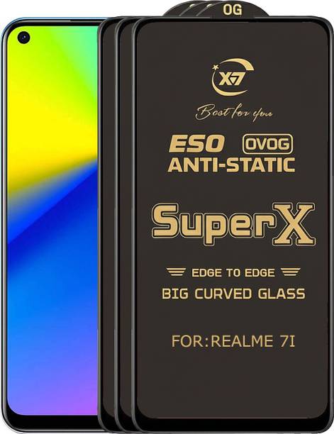 ANILUQ Edge To Edge Tempered Glass for REALME 7I
